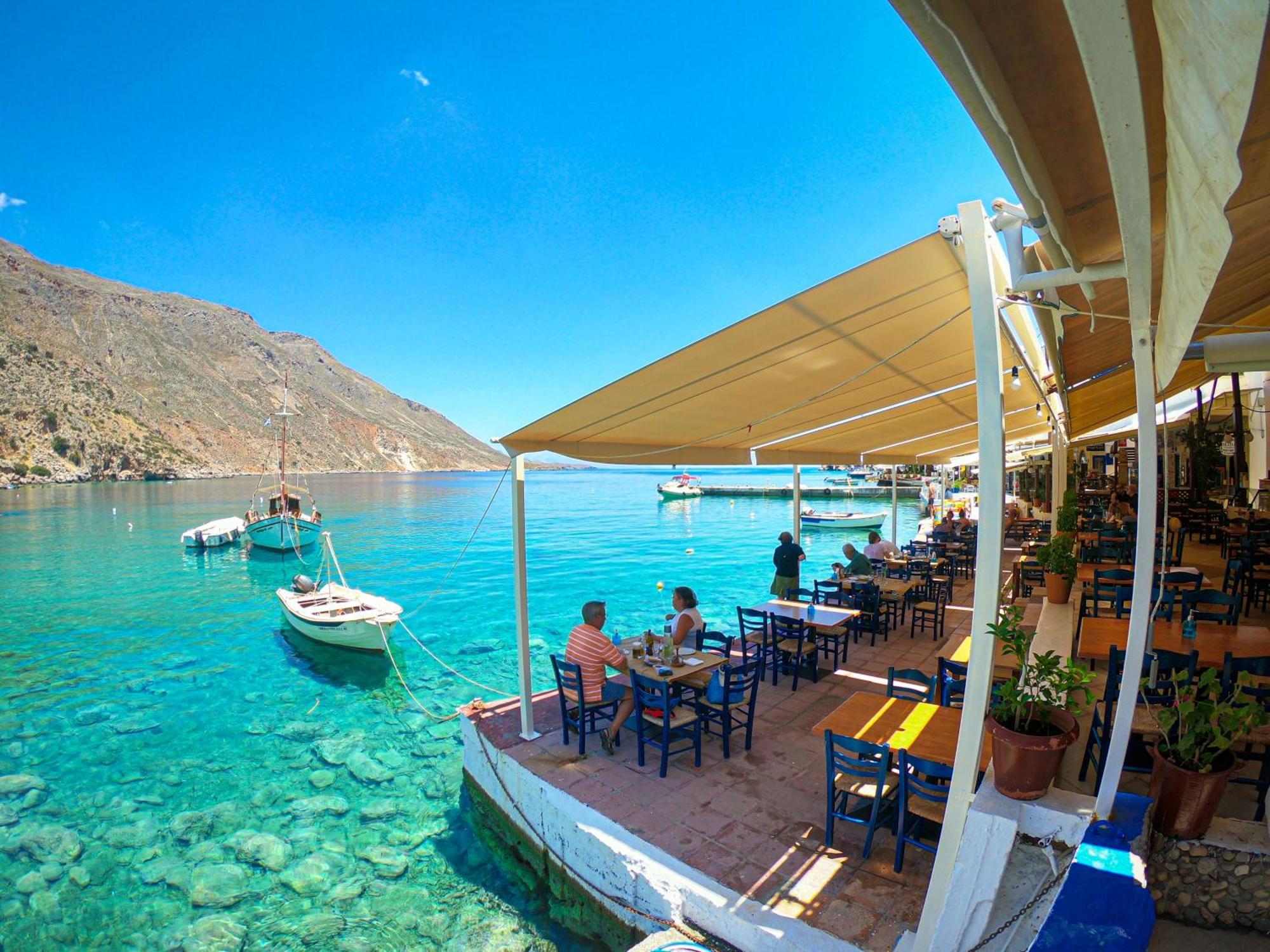 Hotel The Blue House Loutro Esterno foto